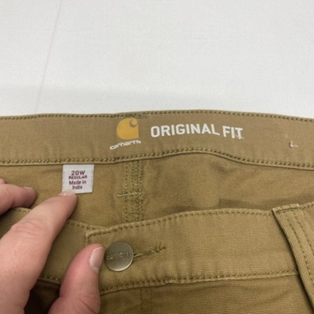 Carhartt Women's Original Fit Canvas Work Pants Brown Size 20W Regular - Picture 2 of 9